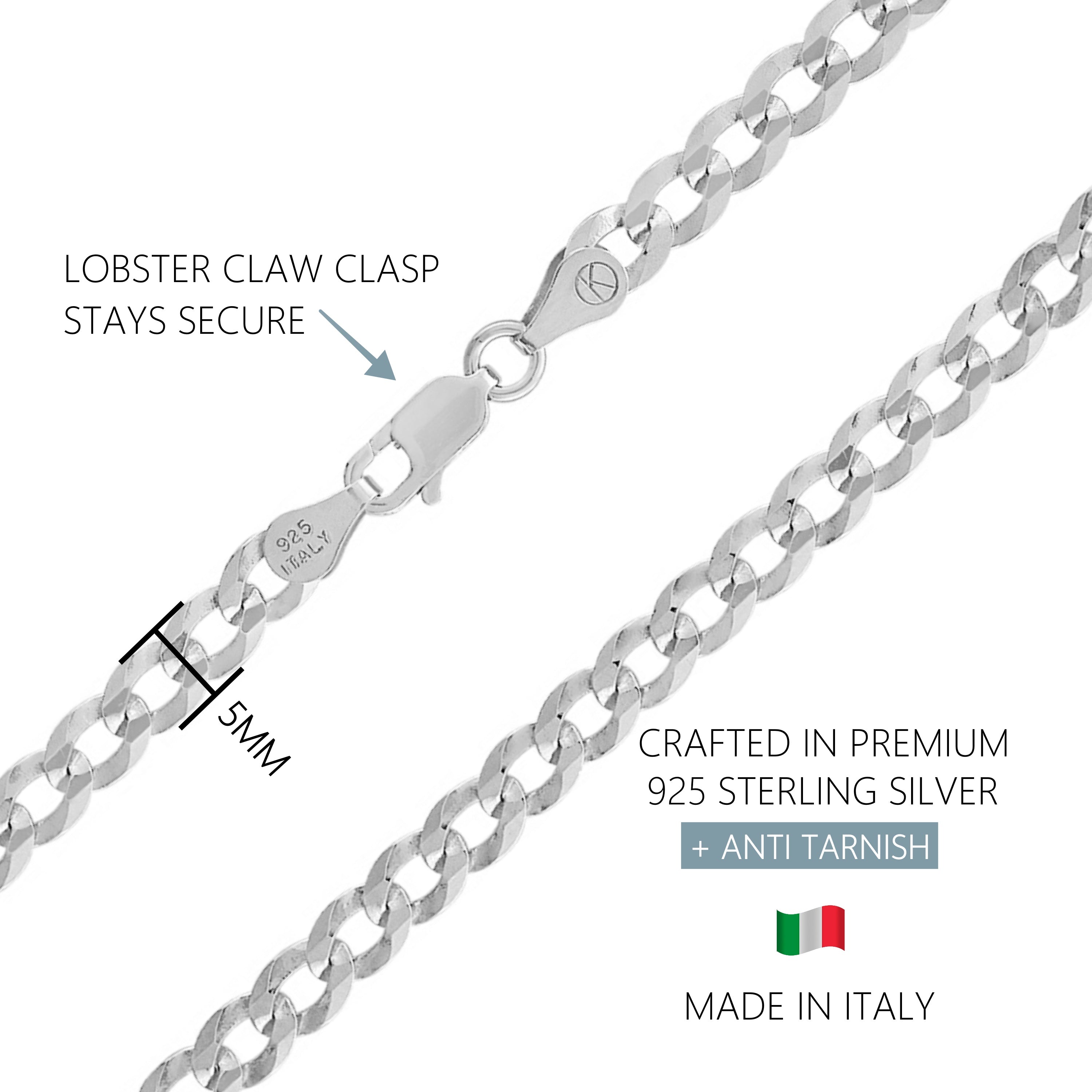 Silver online Chain 925 Italy sterling silver