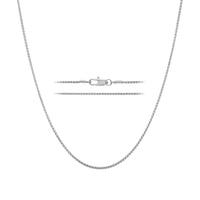 KISPER 1.5mm Thin Brass Wheat Chain Necklace with Lobster Clasp