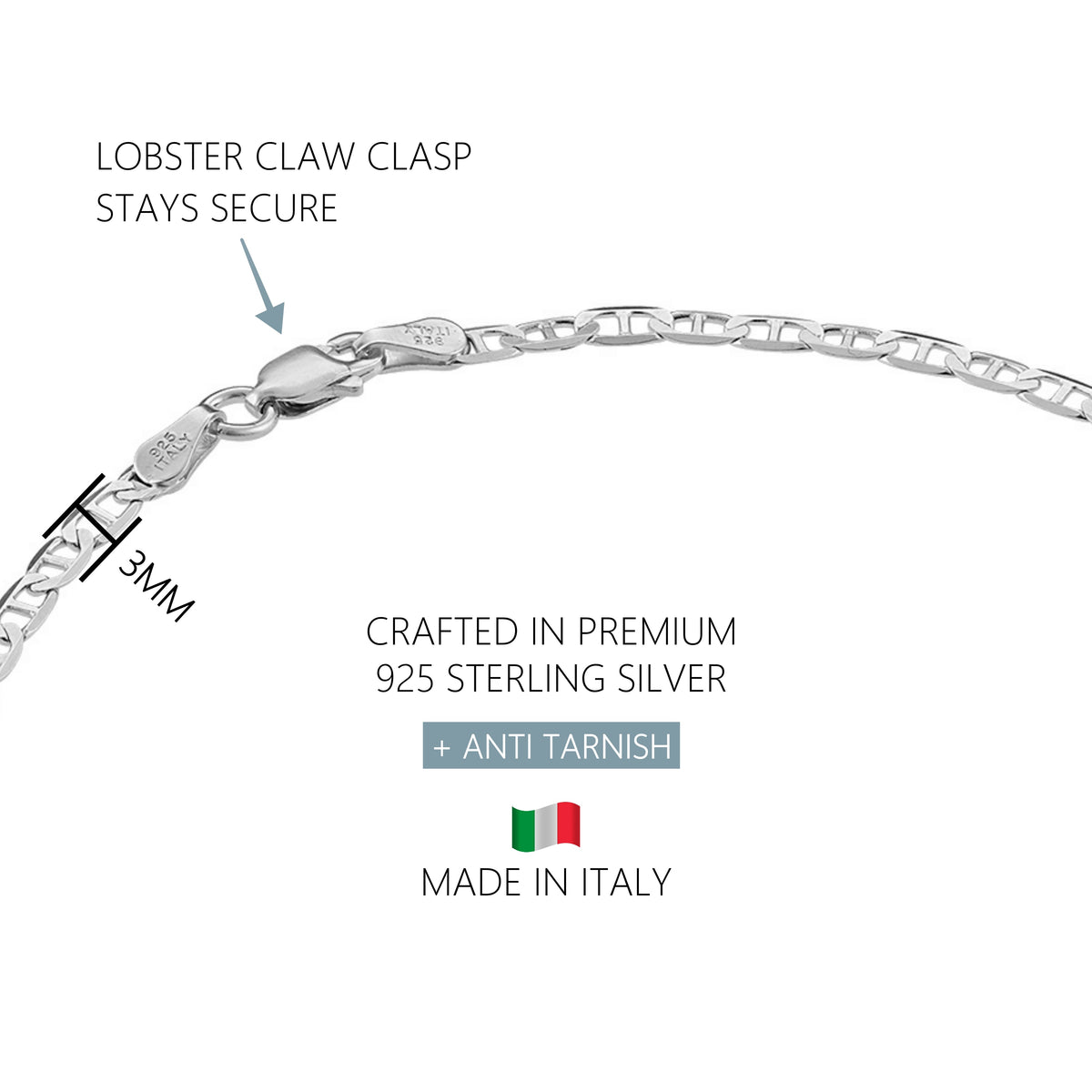 bracciale in argento925 con diamanti neri a taglio bracciale in argento925 con diamanti neri a taglio