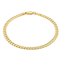 18K Gold Plated 925 Sterling Silver Chain Bracelet for Women – Curb, Figaro, Mariner & Rope Styles